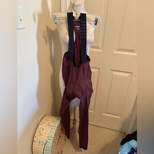 Rapha Men’s  Maroon Cycling Bib Pants new size small $380